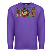 Purple noel snowman christmas Premium Sweatshirt - CowhideDigitalArt