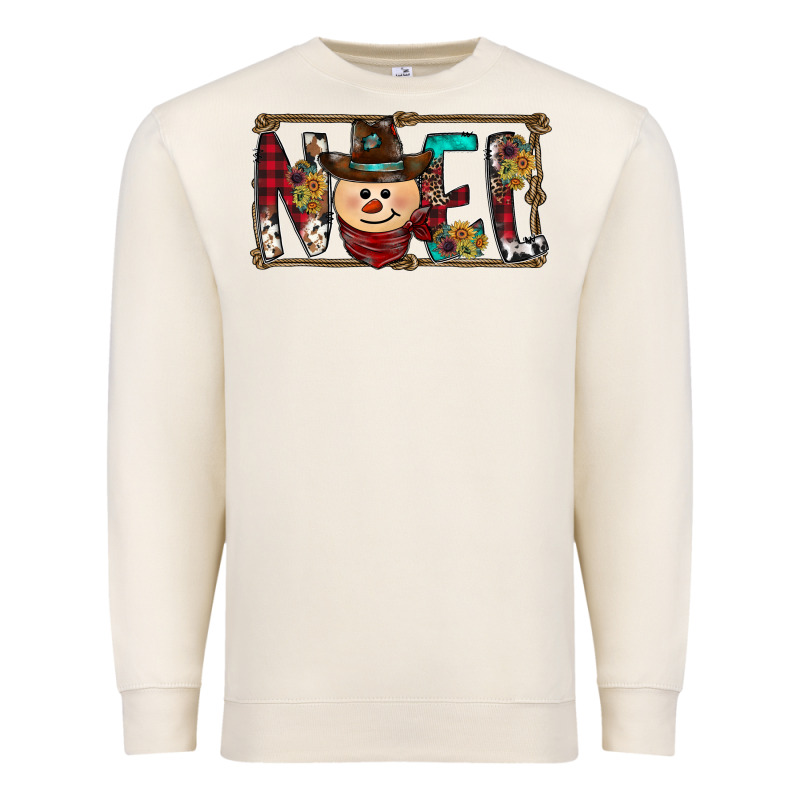 Noel Snowman Christmas Premium Sweatshirt by CowhideDigitalArt | Teevron