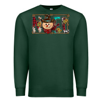 Sports Green noel snowman christmas Premium Sweatshirt - CowhideDigitalArt