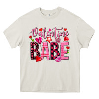 Cream valentine babe Heavy Core Tee - NancyCooperArtShop