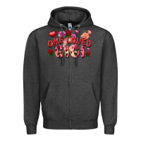 Charcoal Heather One loved gigi Zipper Hoodie - FaDigitalArtStudio