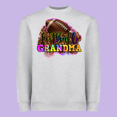 Football Grandma Heavyweight Sweatshirt Designed By Oliviacreatesart