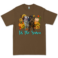 Cacao Tis The Season Cows Premium Tee - RanaPortraitStore