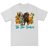 Dove Grey Tis The Season Cows Premium Tee - RanaPortraitStore