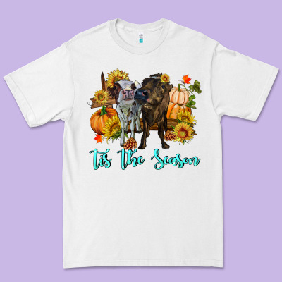 Tis The Season Cows Premium Tee Designed By Ranaportraitstore