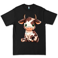 Black Baby Brown Cow Premium Tee - MaliasSmallBusiness