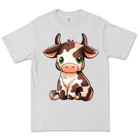 Dove Grey Baby Brown Cow Premium Tee - MaliasSmallBusiness