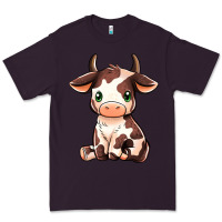 Plum Baby Brown Cow Premium Tee - MaliasSmallBusiness