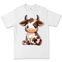 White Baby Brown Cow Premium Tee - MaliasSmallBusiness