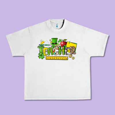 Teacher St. Patricks Day Urban Heavy Tee Designed By Nancycooperartshop