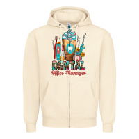 Sandshell dental office manager cold drink frappe Zipper Hoodie - FaDigitalArtStudio
