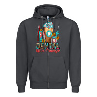Smoke dental office manager cold drink frappe Zipper Hoodie - FaDigitalArtStudio