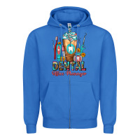 True Royal dental office manager cold drink frappe Zipper Hoodie - FaDigitalArtStudio