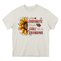 Cream my favorite people call me grandma Heavy Core Tee - MaliasSmallBusiness