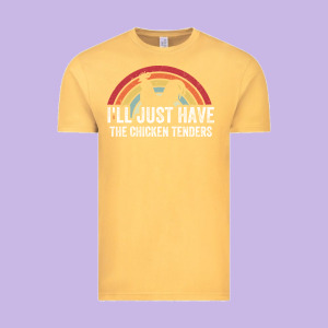 I'll Just Have The Chicken Tenders Vintage Tee Designed By Lanvoart