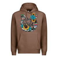 Chestnut western stay wild horsesho Premium Hoodie - RanaPortraitStore