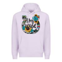 Lilac western stay wild horsesho Premium Hoodie - RanaPortraitStore
