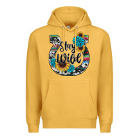 Mustard western stay wild horsesho Premium Hoodie - RanaPortraitStore