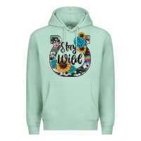 Seafoam western stay wild horsesho Premium Hoodie - RanaPortraitStore