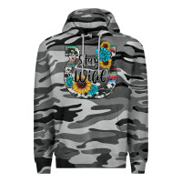 Slate Camo western stay wild horsesho Premium Hoodie - RanaPortraitStore