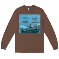 Chestnut nothing is impossible with cross Long Sleeve Tee - TumblerDesignByShophia