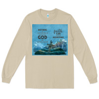 Mushroom nothing is impossible with cross Long Sleeve Tee - TumblerDesignByShophia
