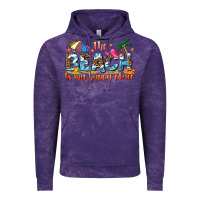 Cloud Purple the beach is my happy place Vintage Hoodie - NancyCooperArtShop