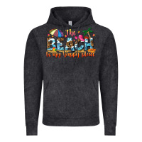Vintage Black the beach is my happy place Vintage Hoodie - NancyCooperArtShop
