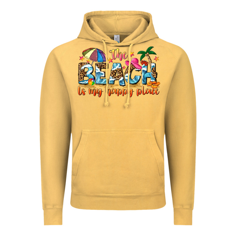 The Beach Is My Happy Place Vintage Hoodie by NancyCooperArtShop | Teevron