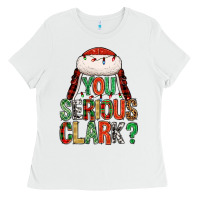 White You serious clark Ladies Tee - NancyCooperArtShop