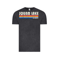 Vintage Black Vintage 70S 80S Style Squam Lake Nh Vintage Tee - lanVoArt