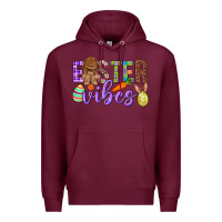 Burgundy Easter Vibes Premium Hoodie - BundleAndBundleShop