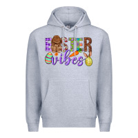 Heather Grey Easter Vibes Premium Hoodie - BundleAndBundleShop