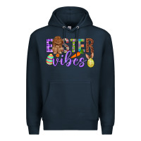 Navy Easter Vibes Premium Hoodie - BundleAndBundleShop