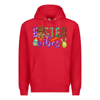 Red Easter Vibes Premium Hoodie - BundleAndBundleShop