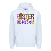 White Easter Vibes Premium Hoodie - BundleAndBundleShop