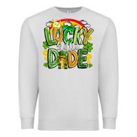Dove Grey Lucky Little Dude Premium Sweatshirt - CowhideDigitalArt
