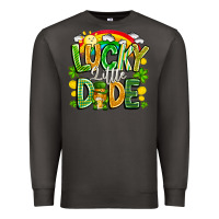 Smoke Lucky Little Dude Premium Sweatshirt - CowhideDigitalArt