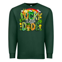 Sports Green Lucky Little Dude Premium Sweatshirt - CowhideDigitalArt