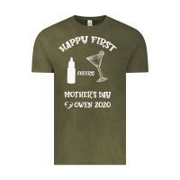 Vintage Olive Happy Fırst Cheers Mother's Day Owen 2020 Vintage Tee - Bettercallsaul
