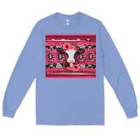 Colony Blue pink gemstone baby calf western valentines day Long Sleeve Tee - Jasminsmagicworld