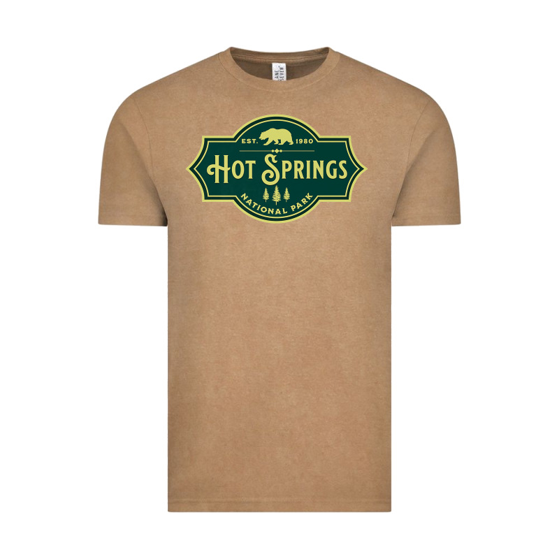 Hot Springs National Park Arkansas Nature Bear Hike Outdoors Vintage Tee by lanVoArt | Teevron