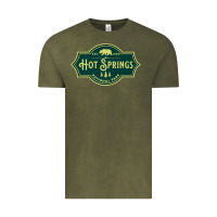 Vintage Olive Hot Springs National Park Arkansas Nature Bear Hike Outdoors Vintage Tee - lanVoArt