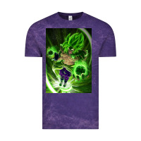 Cloud Purple legendary broly supersaiyajin poster travel Vintage Tee - lanVoArt
