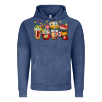 Vintage Denim school bus coffee cups Vintage Hoodie - NancyCooperArtShop