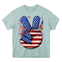 Arona peace 4th july Heavy Core Tee - NancyCooperArtShop