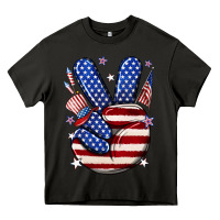Asphalt peace 4th july Heavy Core Tee - NancyCooperArtShop