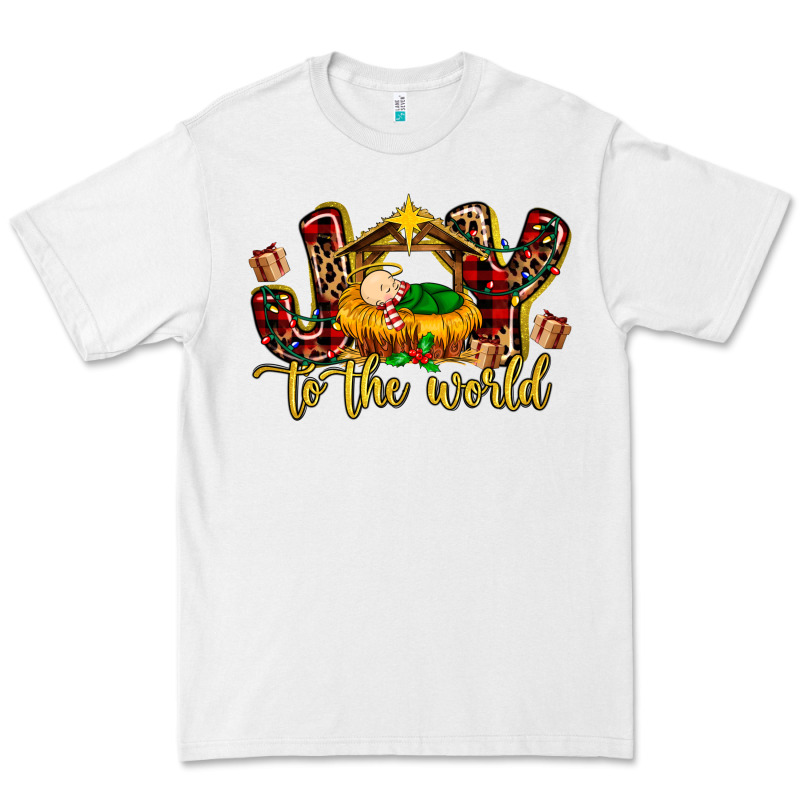 Baby Jesus Joy To The World Premium Tee by MaliasSmallBusiness | Teevron