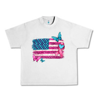 Lunar Rock american flag breast cancer with ribbon Urban Heavy Tee - texasbilliewilder