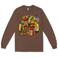 Chestnut Christmas army gnomes truck 4th of july Long Sleeve Tee - HowdyJamesFarm